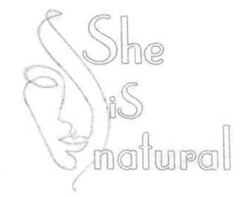 Свідоцтво торговельну марку № 312372 (заявка m202004384): she is natural