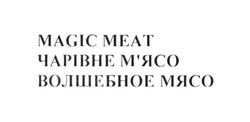 Заявка на торговельну марку № m201724342: magic meat; чарівне м'ясо; волшебное мясо