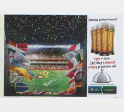 Заявка на торговельну марку № m201120460: купи 4 бокали carlsberg і отримай закуску до улюбленого пива; euro 2012