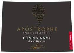 Заявка на торговельну марку № m202119800: chardonnay; anna gorkun; apostrophe; dry white wine; special selection; proudly ukrainian