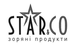 Заявка на торговельну марку № m201705256: star&co; зоряні продукти; starco