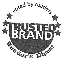 Свідоцтво торговельну марку № 103952 (заявка m200711112): voted by readers; trusted; brand; reader's digest