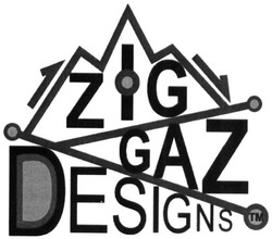 Свідоцтво торговельну марку № 294424 (заявка m201904436): zig gaz designs tm; zigzag