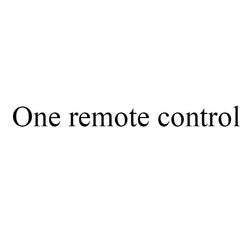 Свідоцтво торговельну марку № 258469 (заявка m201714943): one remote control