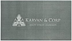 Свідоцтво торговельну марку № 123974 (заявка m200822155): karvan&corp; quality without compromises