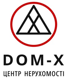 Заявка на торговельну марку № m202522222: центр нерухомості; dom x; dom-x
