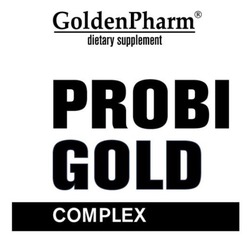 Заявка на торговельну марку № m202605365: complex; probi gold; dietary supplement; golden pharm®; goldenpharm