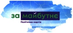 Заявка на торговельну марку № m202013529: за майбутнє політична партія