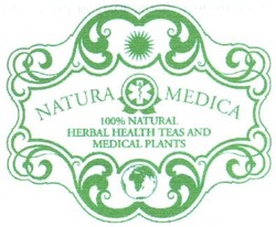 Заявка на торговельну марку № m201403336: natura medica; 100% natural herbal health teas and medical plants