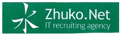 Заявка на торговельну марку № m201718498: zhuko.net; zhuko net; it recruiting agency