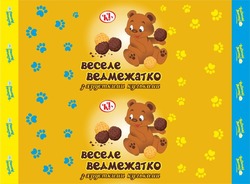 Заявка на торговельну марку № m202306073: kl; київські ласощі; веселе ведмежатко з хрусткими кульками