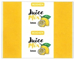 Свідоцтво торговельну марку № 277253 (заявка m201809412): roshen; juice mix lemon