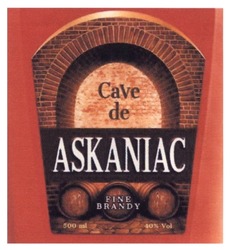 Свідоцтво торговельну марку № 225433 (заявка m201512641): fine; brandy; cave; askaniac
