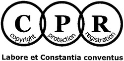 Свідоцтво торговельну марку № 100015 (заявка m200713133): cpr; copyring; protection; registration; cpr; labore et constantia conventus