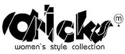 Свідоцтво торговельну марку № 311718 (заявка m202000036): anicks; women's style collection; womens