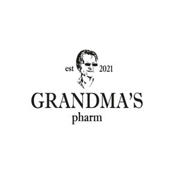 Заявка на торговельну марку № m202410076: est 2021; grandmas; grandma's pharm
