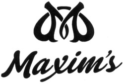 Свідоцтво торговельну марку № 183546 (заявка m201302388): м; maxim's; maxims