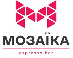 Заявка на торговельну марку № m202603615: m; espresso bar; мозаїка