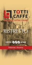 Заявка на торговельну марку № m202125680: totti caffe; designing coffee rituals; ristretto; coffee beans; intense aroma; ll