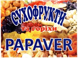 Заявка на торговельну марку № m201416201: сухофрукти та горіхи; papaver