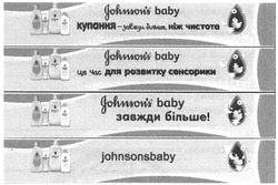 Заявка на торговельну марку № m201606662: johnson's baby; johnsonsbaby; купання-завжди більше. ніж чистота; це час для розвитку сенсорики