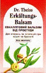 Свідоцтво торговельну марку № 24691 (заявка 99093306): dr theiss; erkaltungs-balsam; евкаліптовий бальзам