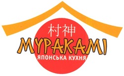 Свідоцтво торговельну марку № 94209 (заявка m200506534): муракамі; mypakami; японська кухня