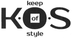 Свідоцтво торговельну марку № 236244 (заявка m201523178): keep of style; kos