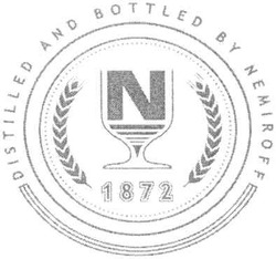 Свідоцтво торговельну марку № 106563 (заявка m200715453): 1872; distilled and bottled by nemiroff