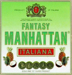 Заявка на торговельну марку № 95123425: fantasy, manhattan, italiana, t; т