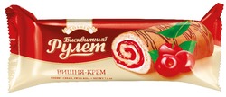 Свідоцтво торговельну марку № 245650 (заявка m201627047): roshen; бисквитный рулет; вишня-крем; cherry-cream; swiss roll
