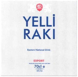 Заявка на торговельну марку № m200808437: bogovin; yelli raki; eastern national drink; export