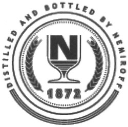 Заявка на торговельну марку № m201205962: distilled and bottled by nemiroff; ditilled; 1872