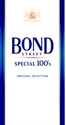 Свідоцтво торговельну марку № 134669 (заявка m200914461): bond street special 100's; original selection