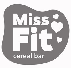 Свідоцтво торговельну марку № 316058 (заявка m202012308): miss fit cereal bar