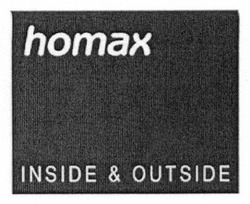 Свідоцтво торговельну марку № 202387 (заявка m201406756): homax; inside&outside