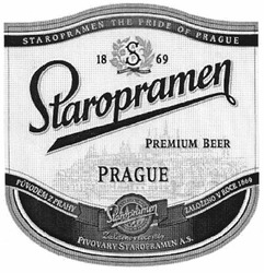 Свідоцтво торговельну марку № 153291 (заявка m201019121): staropramen the pride of prague; 1869; staropramen premium beer prague; asp