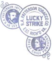 Свідоцтво торговельну марку № 186621 (заявка m201305921): est by r.a. patterson 1871; ra; r.a. patterson tobacco co.; est. rich'd va; richd; great chief powhatan; lucky strike