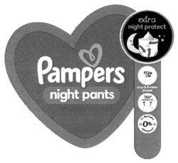 Заявка на торговельну марку № m202116183: 360 comfort fit; pampers night pants; pocket; stop&protect; eu perfume 0% allergens; extra night protect