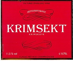 Свідоцтво торговельну марку № 49147 (заявка 20040606781): matured sparkling wine; artyomovskoye; krimsekt; krimskoye; classic method champagnoise