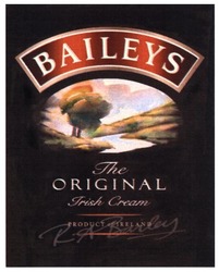 Свідоцтво торговельну марку № 184659 (заявка m201302092): baileys; the original; irish cream; product ireland; r.a.bailey; ra