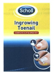 Свідоцтво торговельну марку № 231599 (заявка m201605501): scholl; ingrowing toenail; complete clip&spray kit