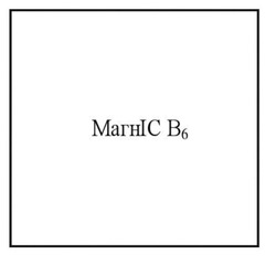 Заявка на торговельну марку № m202515850: b6; магніс в6