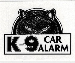 Свідоцтво торговельну марку № 13019 (заявка 95030695): K-9 CAR ALARM; k-9; car; alarm; k9