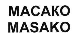 Свідоцтво торговельну марку № 207245 (заявка m201415488): masako; macako; масако