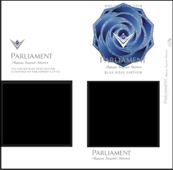 Заявка на торговельну марку № m202128791: aqua super slims; the limited blue rose edition is inspired by parliament's style; parliaments; less smell; р
