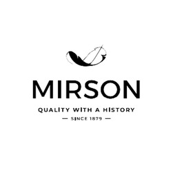Заявка на торговельну марку № m202600770: since 1879; quality with a history; mirson
