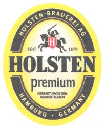 Свідоцтво торговельну марку № 105989 (заявка m200717922): н; premium; holsten-brauerei ag; seit 1879; hamburg; germany
