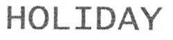 Заявка на торговельну марку № m200719261: holiday