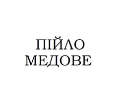 Заявка на торговельну марку № m202419789: пійло медове